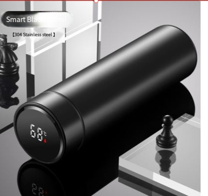 LED Temperature Display Thermos Bottle size and capacity view