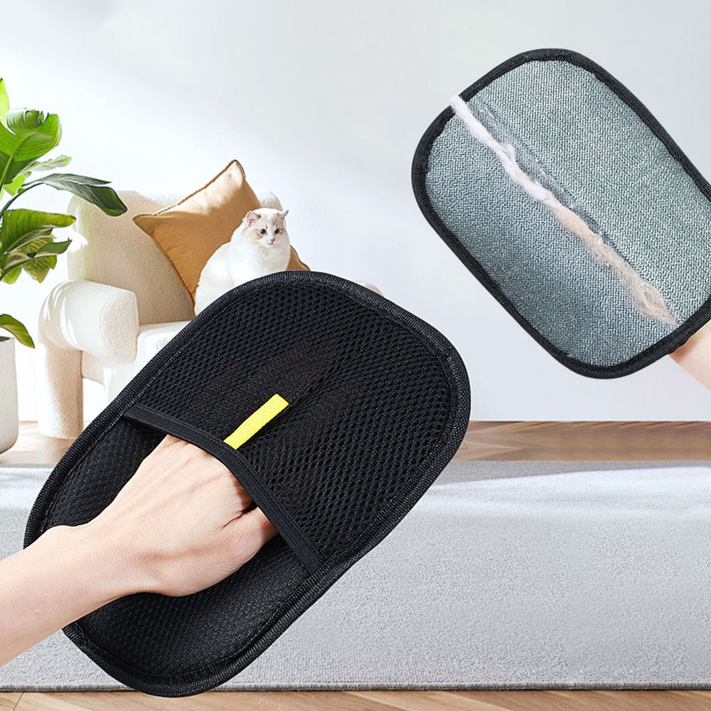 Pet Hair Remover Glove in Dark Brown color