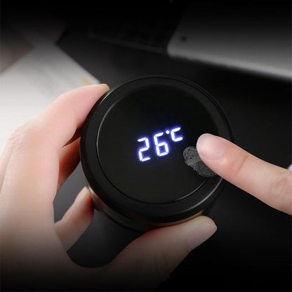 LED Temperature Display Thermos Bottle leak-proof lid detail