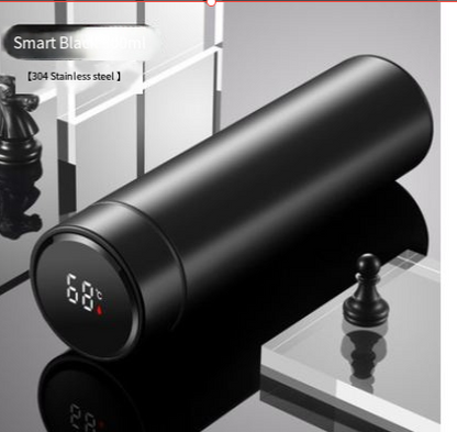 LED Temperature Display Thermos Bottle size and capacity view