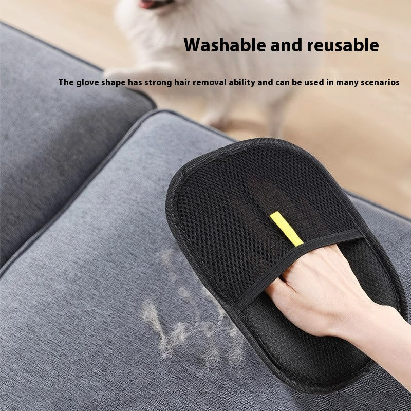 Pet Hair Remover Glove adjustable wrist strap detail